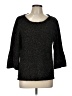 Studio Works Tweed Black Pullover Sweater Size L - photo 1