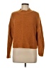 Melrose Solid Orange Pullover Sweater Size L - photo 1