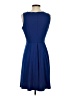 George Solid Blue Casual Dress Size S - photo 2