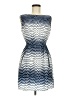 Feathers Chevron-herringbone Blue Cocktail Dress Size M - photo 1