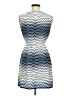 Feathers Chevron-herringbone Blue Cocktail Dress Size M - photo 2