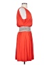 Express Solid Orange Cocktail Dress Size XS - photo 4
