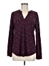 Anne Klein Burgundy Long Sleeve Blouse Size M - photo 1