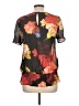 Ted Baker London 100% Polyester Floral Black Short Sleeve Blouse Size 10 (4) - photo 2