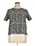 Eri + Ali Animal Print Silver Short Sleeve Blouse Size XL - photo 1