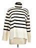 H&M Stripes Ivory Turtleneck Sweater Size M - photo 1