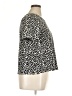 Eri + Ali Animal Print Silver Short Sleeve Blouse Size XL - photo 4