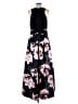 Xscape Floral Black Cocktail Dress Size 14 - photo 2