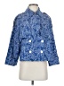 Derek Lam 10 Crosby Paisley Floral Blue Raincoat Size S - photo 1