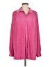 Sleeper 100% Polyester Pink Long Sleeve Blouse Size M - photo 1
