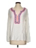 Lilly Pulitzer 100% Rayon White Long Sleeve Blouse Size S - photo 1