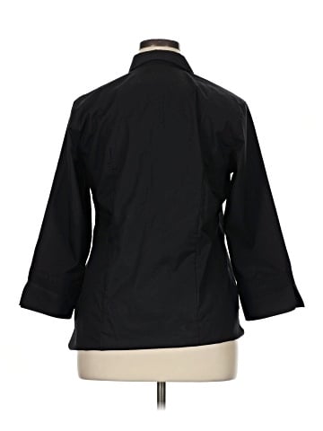 Lands' End 3/4 Sleeve Button-Down Shirt (view 2)