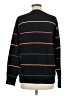 Unbranded Stripes Black Pullover Sweater Size M - photo 2
