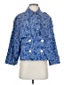 Derek Lam 10 Crosby Paisley Floral Blue Raincoat Size S - photo 1