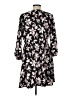 Madewell 100% Polyester Floral Black Casual Dress Size 12 - photo 2