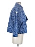 Derek Lam 10 Crosby Paisley Floral Blue Raincoat Size S - photo 4