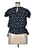 Xhilaration 100% Rayon Black Short Sleeve Blouse Size XL - photo 2