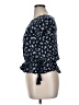 Xhilaration 100% Rayon Black Short Sleeve Blouse Size XL - photo 5