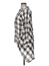 Max Studio 100% Rayon Plaid Silver 3/4 Sleeve Blouse Size XL - photo 5