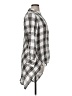 Max Studio 100% Rayon Plaid Silver 3/4 Sleeve Blouse Size XL - photo 4