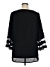 Jodifl 100% Polyester Black 3/4 Sleeve Top Size 1X - photo 2
