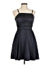 Sequin Hearts Solid Black Cocktail Dress Size 7 - photo 1