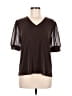 Calvin Klein Brown Short Sleeve Top Size M - photo 1