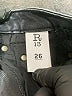 R13 Chevron-herringbone Silver Jeans Size 26 waist - photo 7