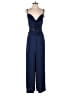 Shein 100% Polyester Solid Blue Jumpsuit Size S - photo 1