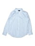 Lands' End 100% Cotton Solid Blue Long Sleeve Button-Down Shirt Size 9 - 10 - photo 1