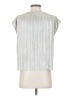 Evereve 100% Polyester Metallic Silver Sleeveless Blouse Size S - photo 2