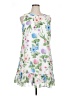 Calvin Klein 100% Polyester Floral White Sleeveless Blouse Size 16 - photo 1