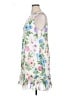 Calvin Klein 100% Polyester Floral White Sleeveless Blouse Size 16 - photo 5