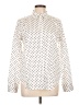 Chaps 100% Cotton Polka Dots Ivory Long Sleeve Blouse Size L - photo 1