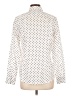 Chaps 100% Cotton Polka Dots Ivory Long Sleeve Blouse Size L - photo 2