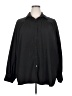 Unbranded 100% Polyester Solid Black Long Sleeve Blouse Size 5X - photo 1