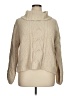 Seven7 100% Polyester Tan Turtleneck Sweater Size XL - photo 1