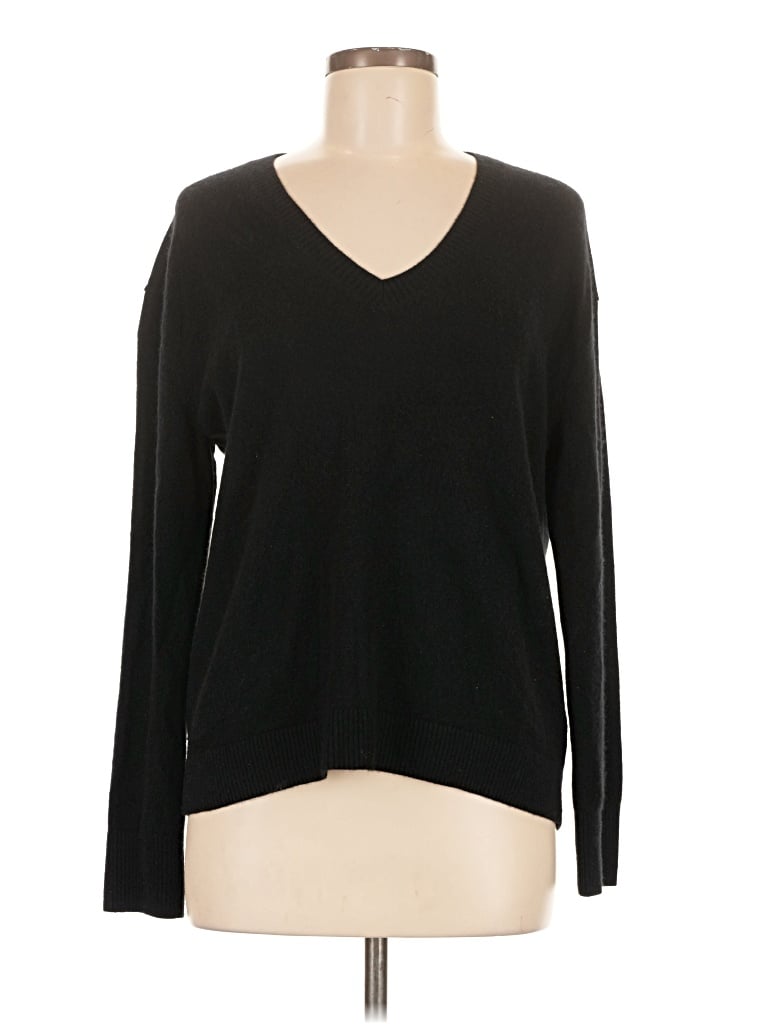 Pre-owned Everlane Cashmere Pullover Sweater In Black