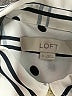 Ann Taylor LOFT 100% Polyester Polka Dots Ivory Long Sleeve Blouse Size M - photo 7