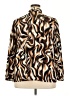 ELOQUII 100% Polyester Animal Print Brown Long Sleeve Blouse Size 18 - photo 2