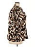 ELOQUII 100% Polyester Animal Print Brown Long Sleeve Blouse Size 18 - photo 4
