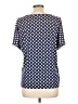 MICHAEL Michael Kors Polka Dots Blue Short Sleeve Blouse Size L - photo 2