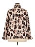 ELOQUII 100% Polyester Animal Print Brown Long Sleeve Blouse Size 18 - photo 2