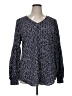 CAbi 100% Polyester Blue Long Sleeve Blouse Size XL - photo 1