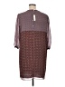Max Studio 100% Polyester Print Brown Casual Dress Size XL - photo 2