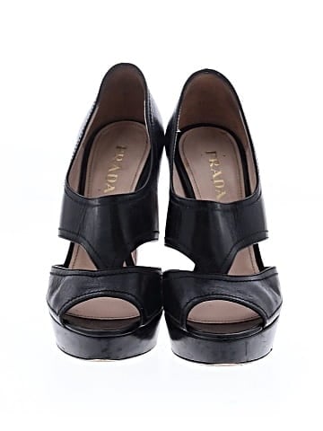 Prada Leather Platform Heels (view 2)