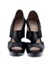 Prada 100% Leather Black Leather Platform Heels Size EU 37 - photo 2