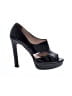 Prada 100% Leather Black Leather Platform Heels Size EU 37 - photo 1