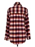 Beachly Plaid Burgundy Orange Long Sleeve Button-Down Shirt Size M - photo 2