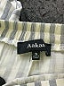 AaKaa 100% Rayon Stripes Silver Casual Pants Size S - photo 7